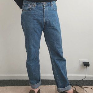 Levis 505 100% Cotton High Waisted Denim Jeans